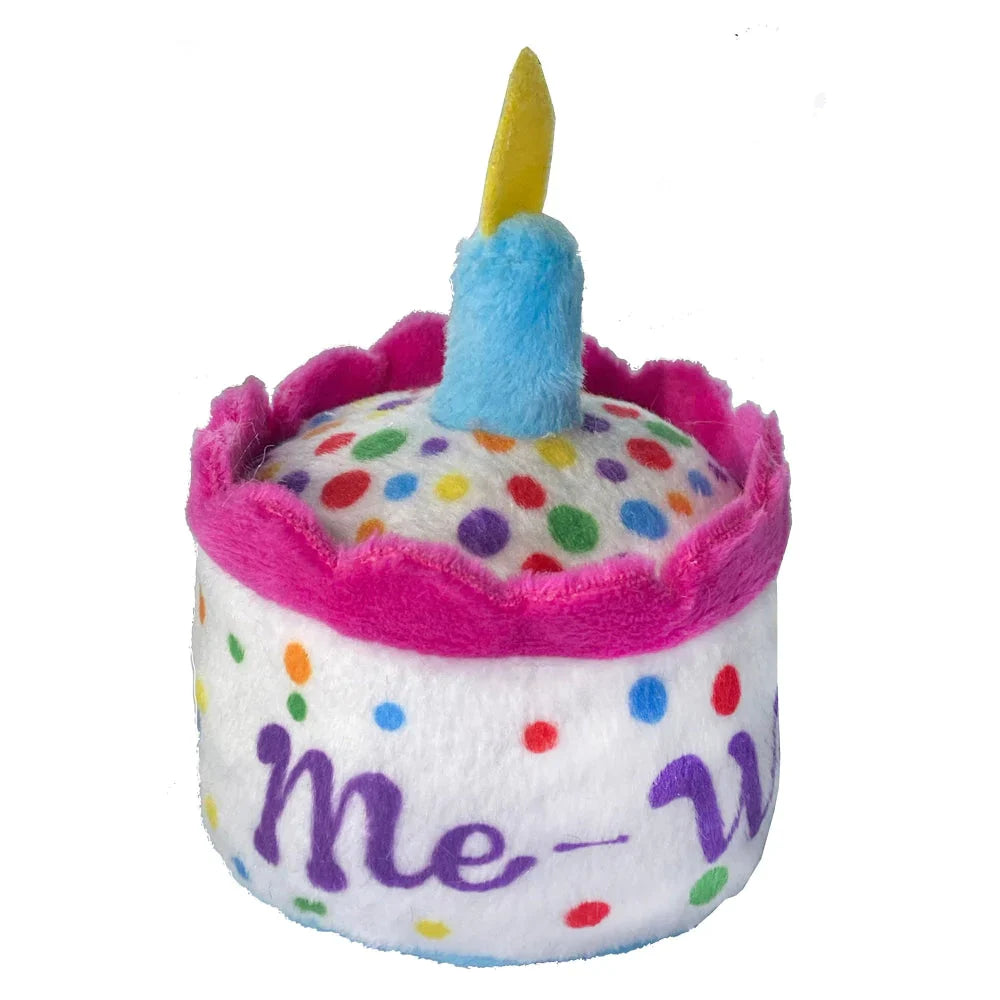 Huxley & Kent "Me-Wow!" Catnip Birthday Cake Cat Toy
