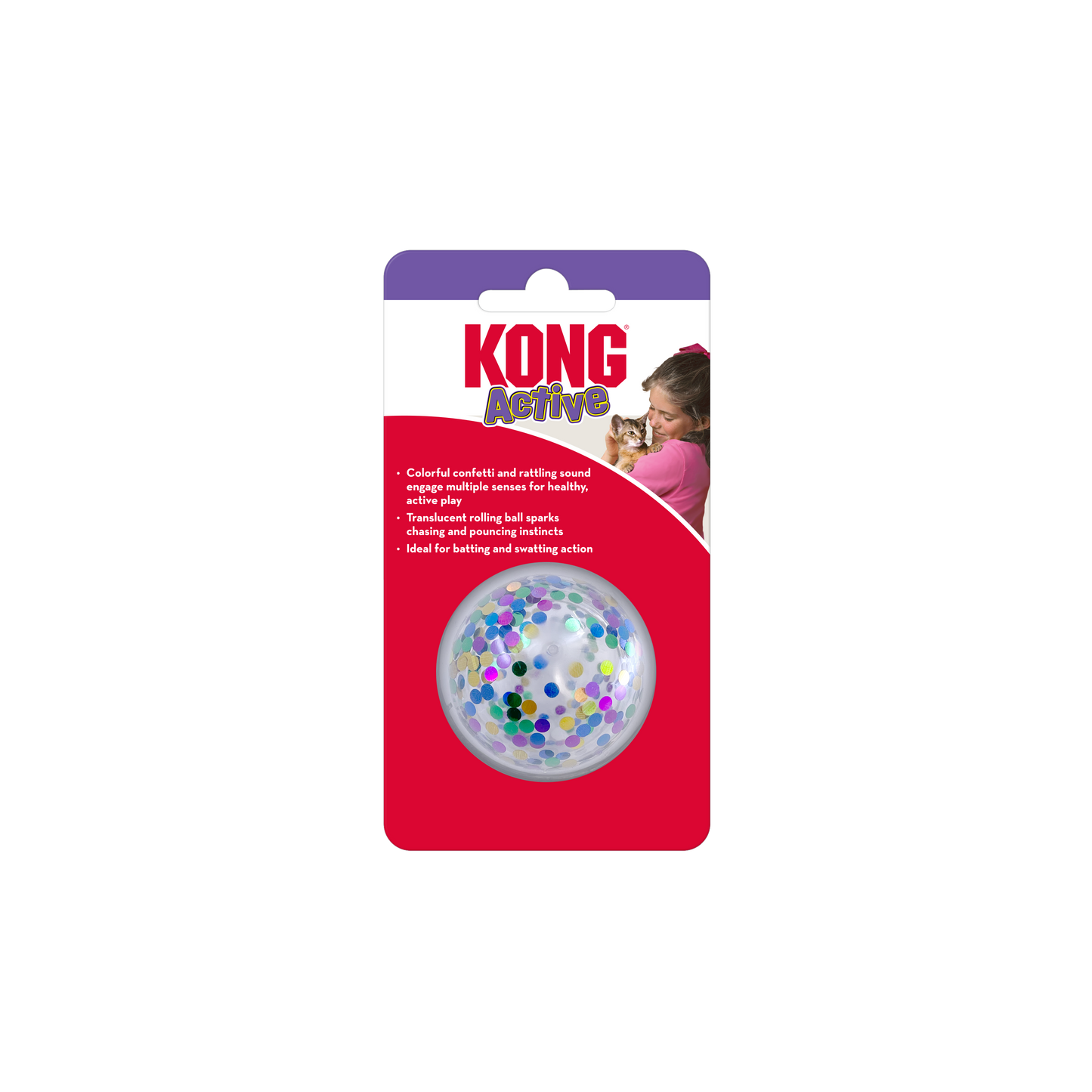 Kong Cat Active Confetti Ball Cat Toy