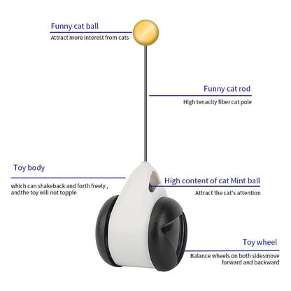 Smart Cat Catnip Toy with Wheels