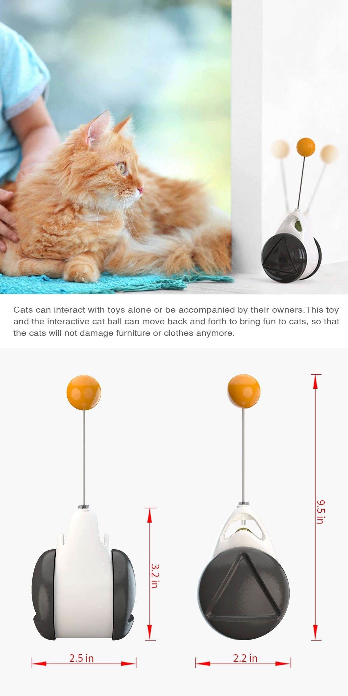 Smart Cat Catnip Toy with Wheels
