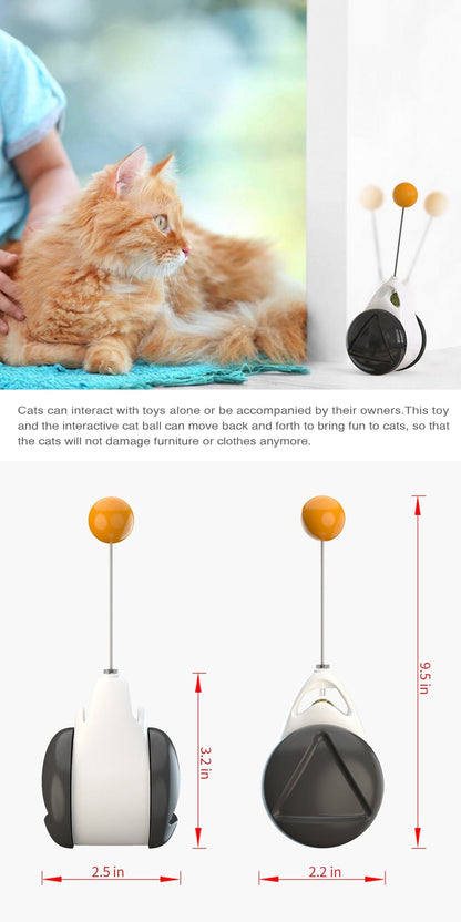 Smart Cat Catnip Toy with Wheels