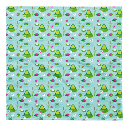 Dog Bandana - Frolicking Frogs