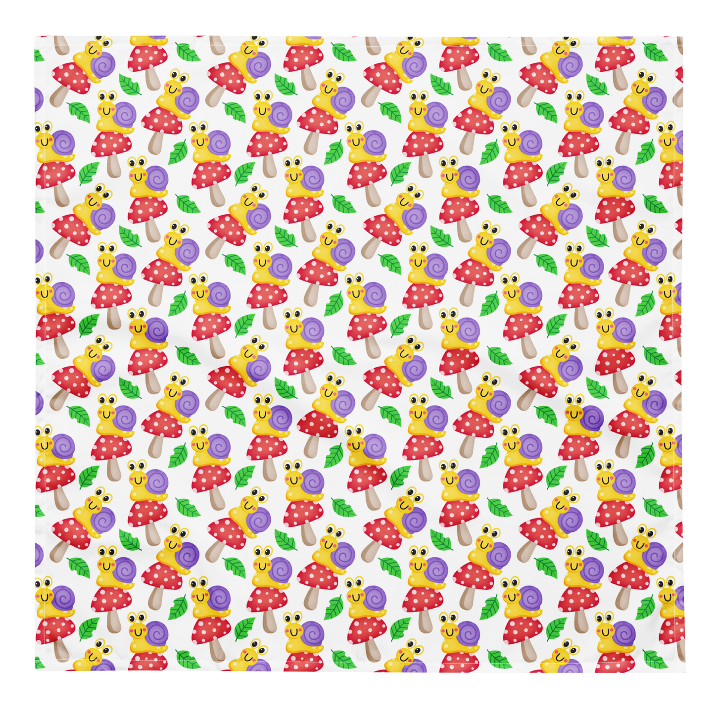 Dog Bandana - Snails and 'Shrooms