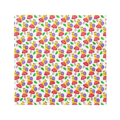 Dog Bandana - Snails and 'Shrooms